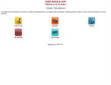 Tablet Screenshot of johnreedandsonupholsterers.com